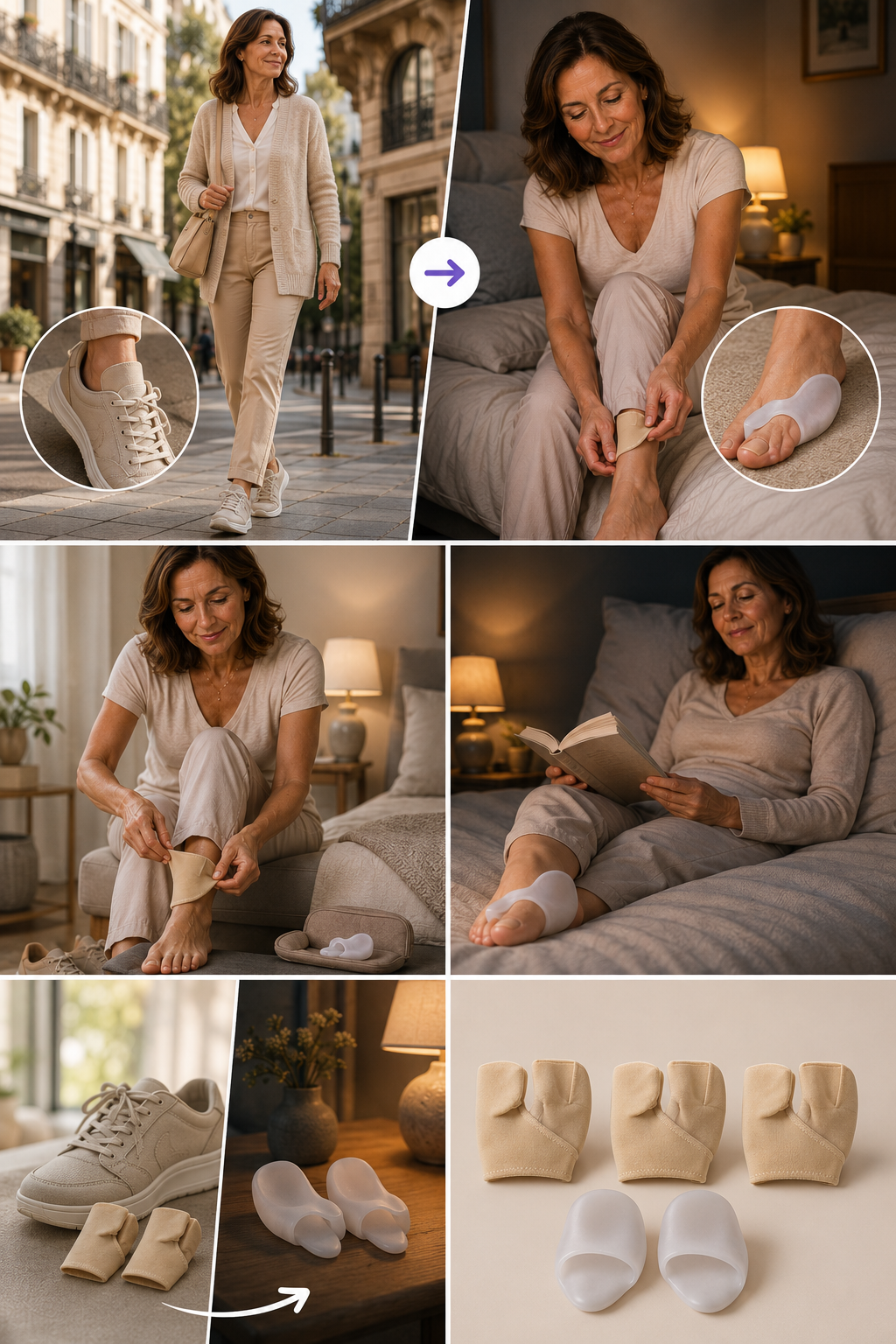 ZehenFit Formule Complète — 3 paires de Sleeve et les Soutiens Nuit